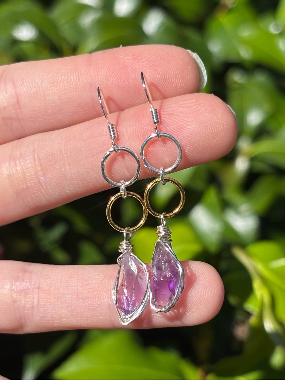 Amethyst earrings